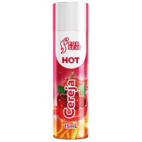 Gel Hot Comestível Saboroso 15 ml For Sexy - Cereja